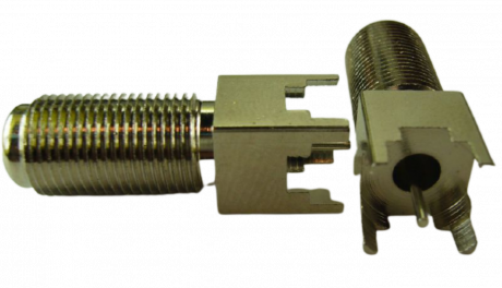 F型 插孔轉接器- 用於 PCB 安裝的 F 插孔｜F型 插孔連接器